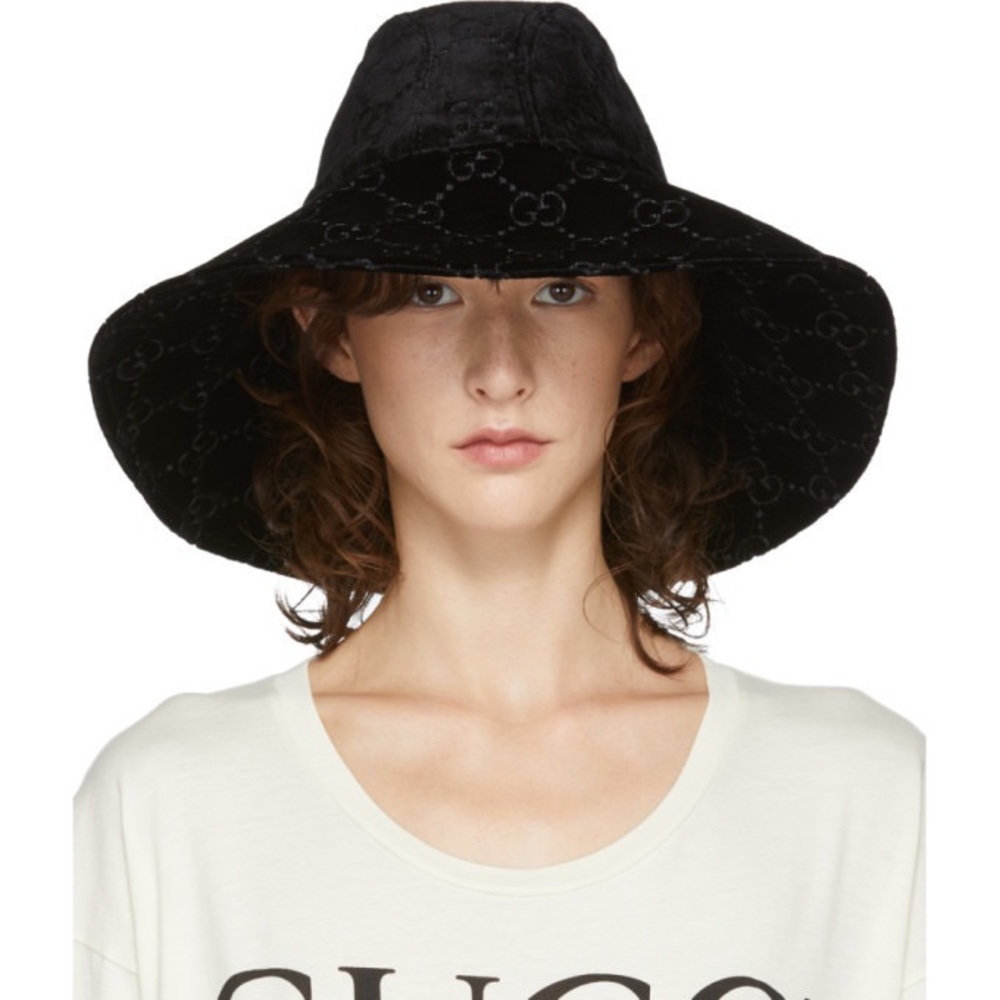 Gucci velvet fedora
